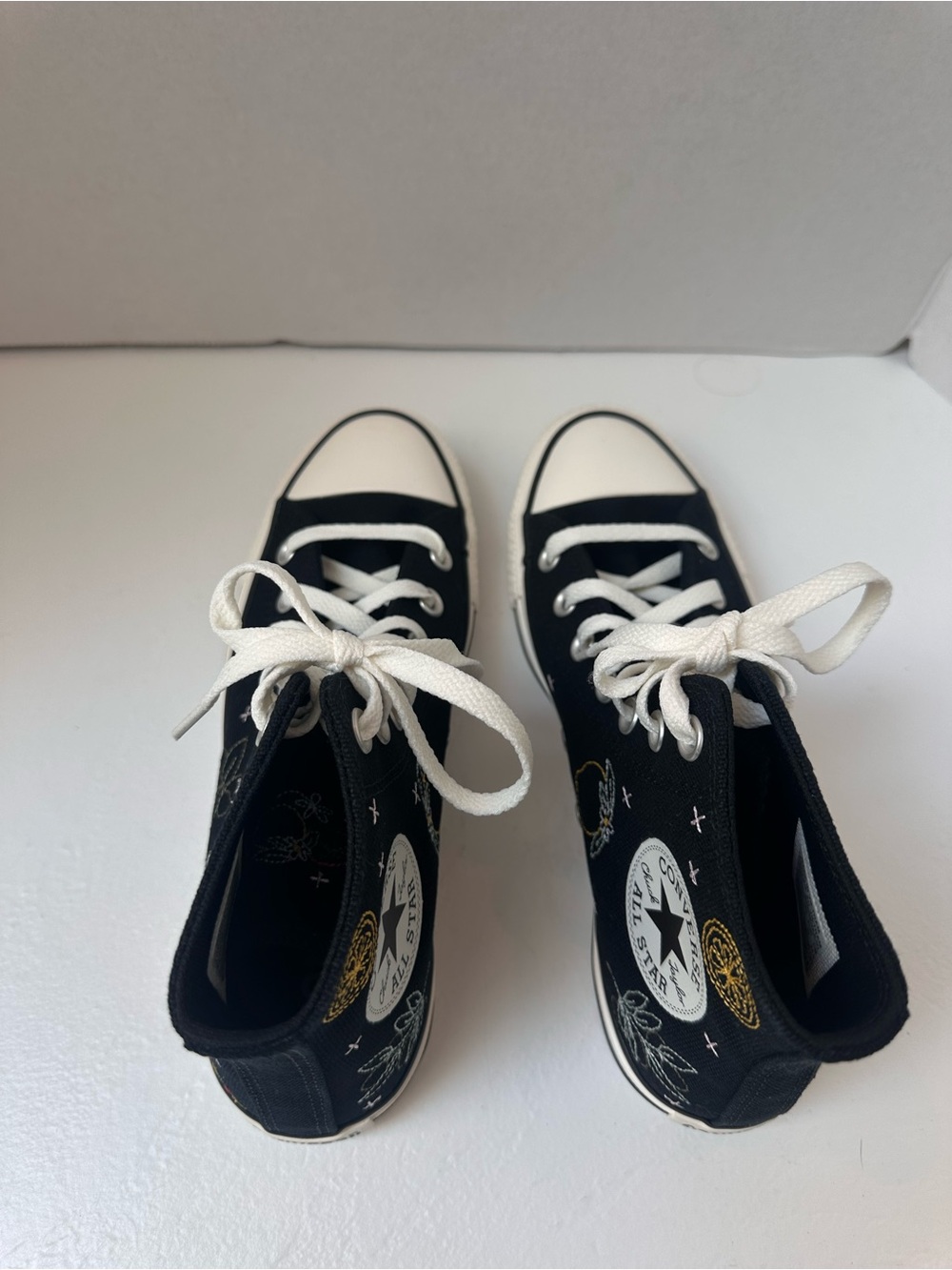Embroidered Converse High Top Sneakers - Picture 7 of 10